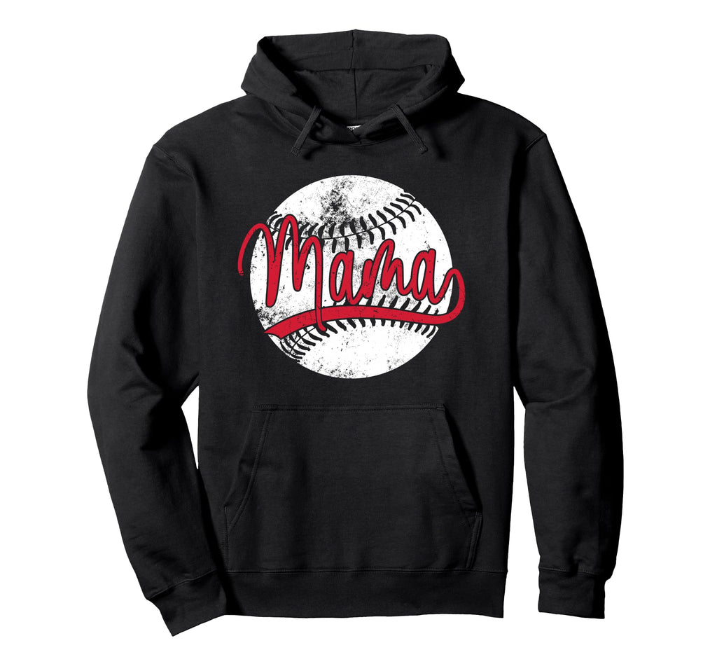 Baseball Mama Mothers Day Baseball Mom Hoodie - Graphic Print Men Women - T-Shirt, Sweatshirt, Hoodie