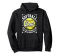 Softball Dad Like Baseball But Bigger Balls Hoodie - Graphic Print Unisex - T-Shirt, Sweatshirt, Hoodie