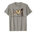 Peace Love Gsp German Shorthaired Pointer T-Shirt - Graphic Print Unisex - T-Shirt, Sweatshirt, Hoodie