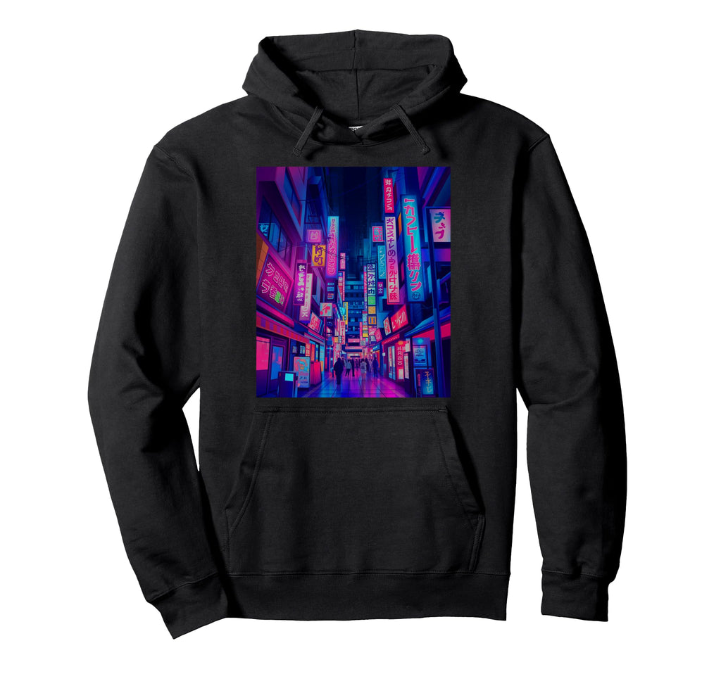 Tokyo Japan Street Japanese Aesthetic Hoodie - Graphic Print Men Women - T-Shirt, Sweatshirt, Hoodie
