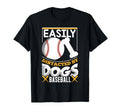Easily Distracted Dogs Baseball T-Shirt - Minimalist Print Unisex - T-Shirt, Sweatshirt, Hoodie