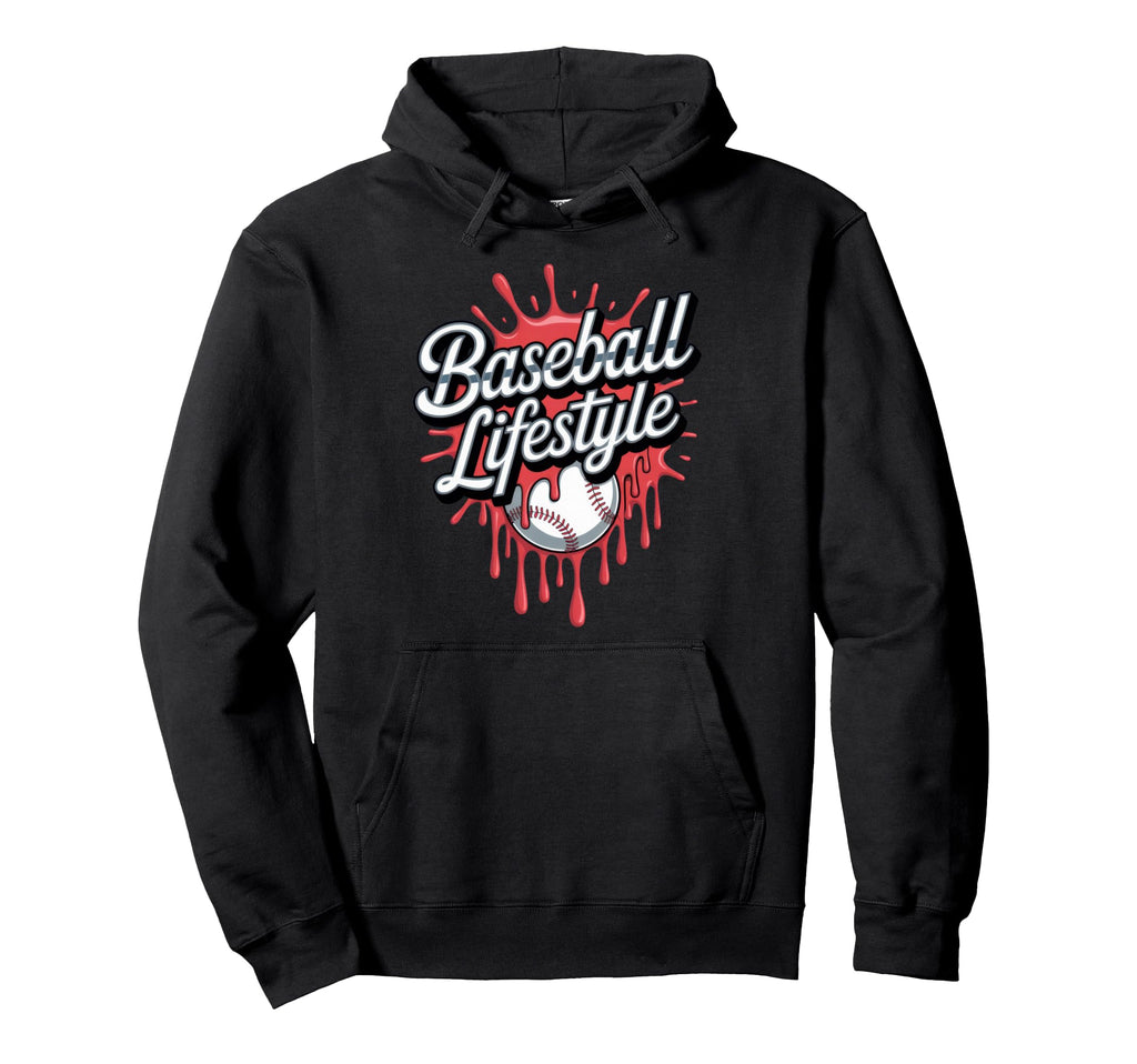 Baseball Lifestyle Funny Dad Hoodie - Fun Novelty Design Men Women - T-Shirt, Sweatshirt, Hoodie