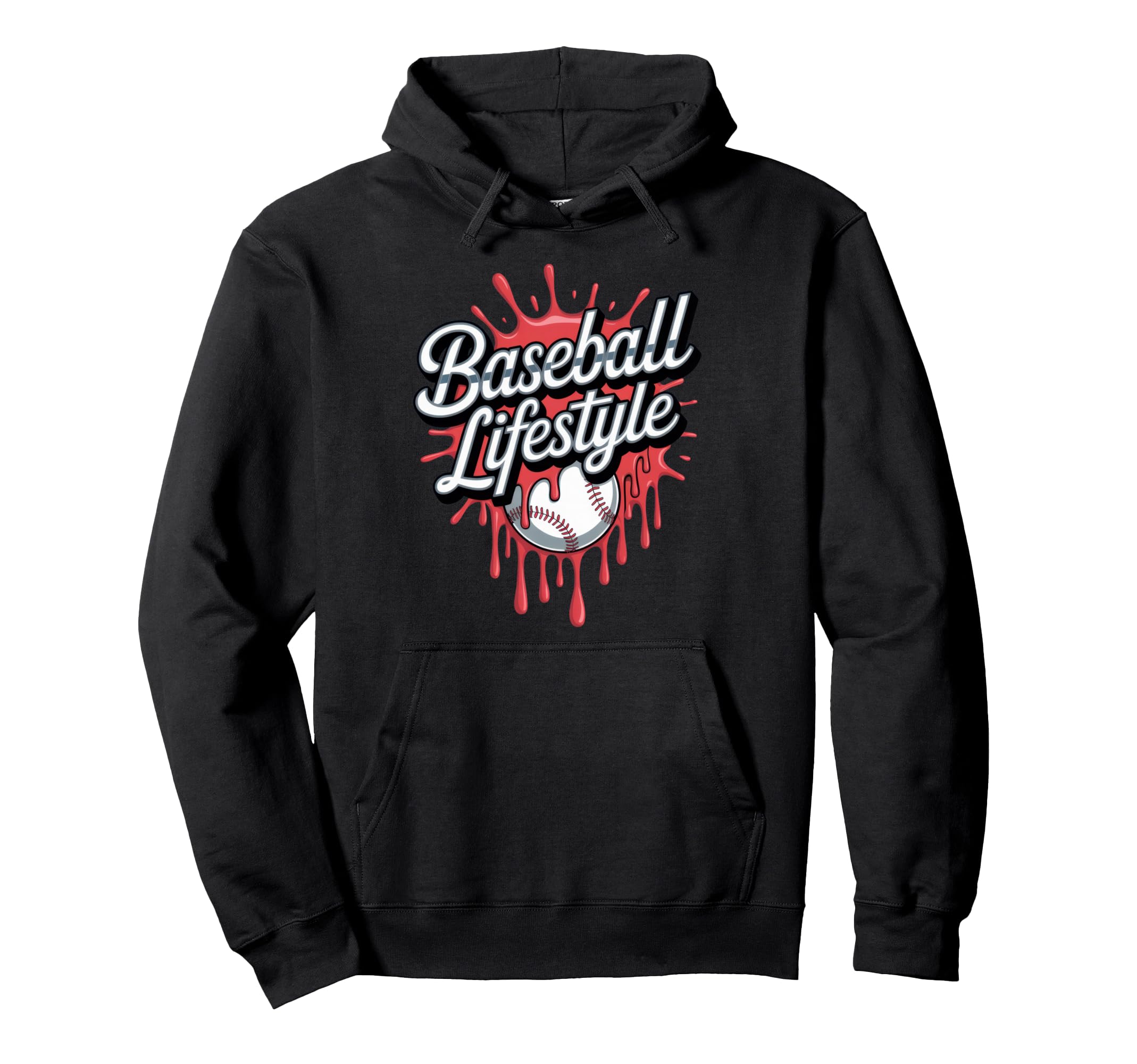 Baseball Lifestyle Funny Dad Hoodie - Fun Novelty Design Men Women - T-Shirt, Sweatshirt, Hoodie