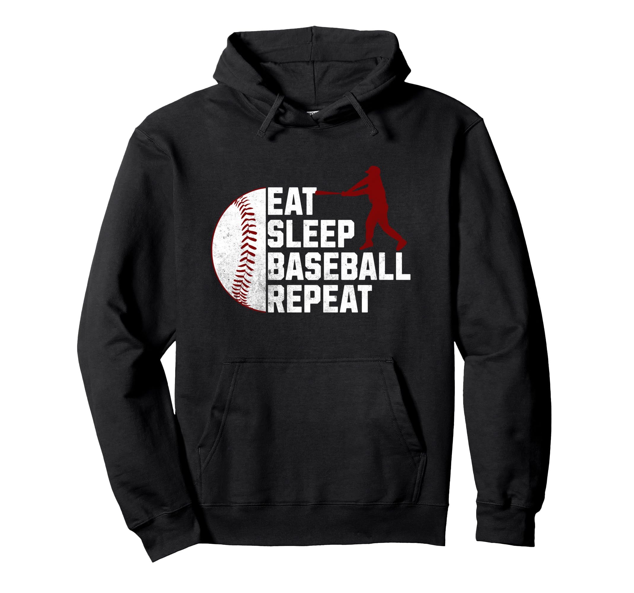 Matching Baseball Eat Sleep Baseball Hoodie - Novelty Apparel Unisex - T-Shirt, Sweatshirt, Hoodie