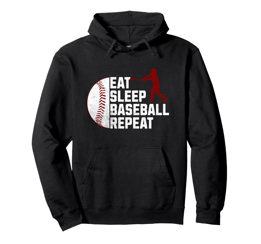 Matching Baseball Eat Sleep Baseball Hoodie - Streetwear Style Men Women - T-Shirt, Sweatshirt, Hoodie
