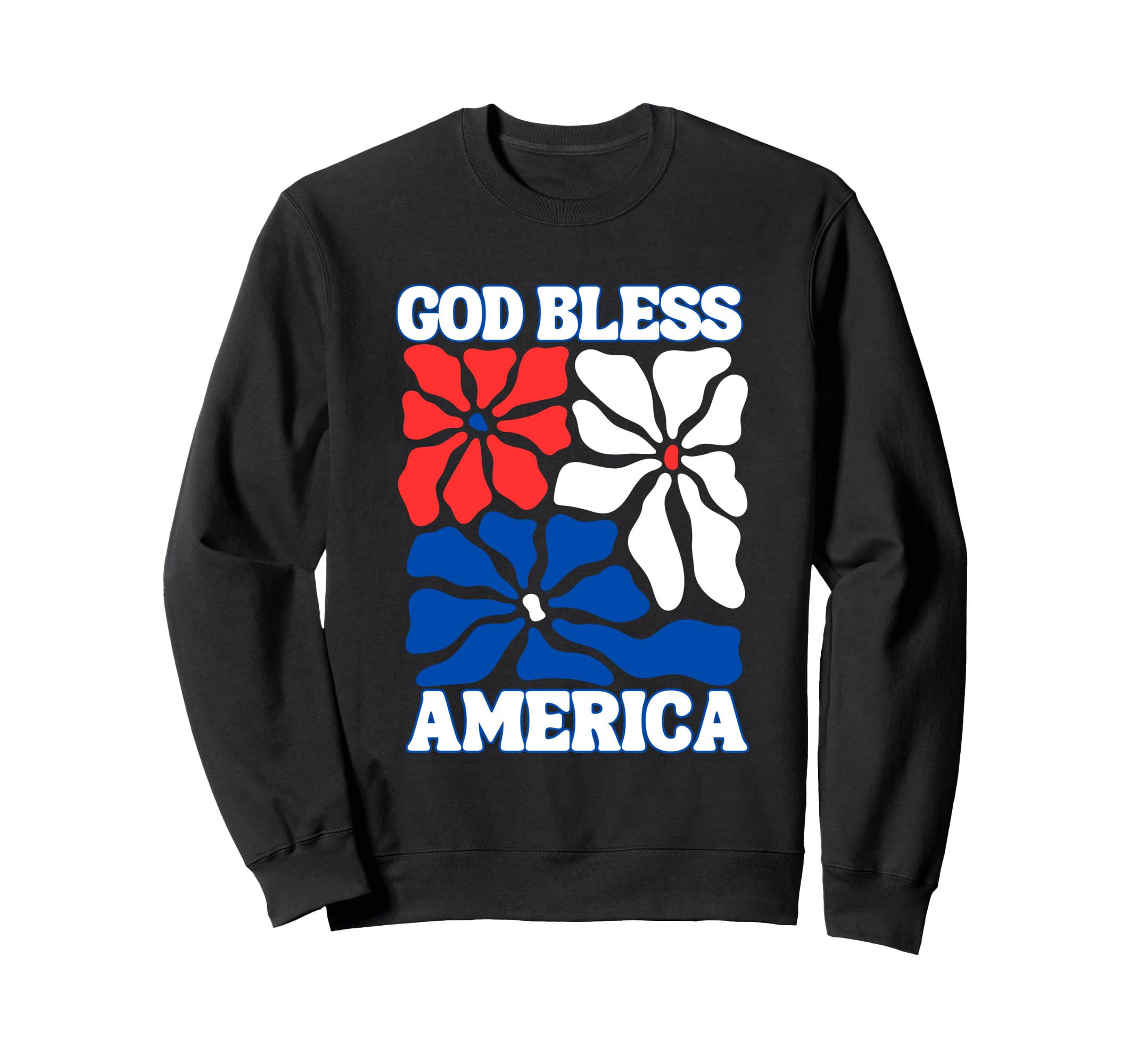 God Bless America Abstract Boho Sweatshirt - Trendy Graphic Men Women - T-Shirt, Sweatshirt, Hoodie