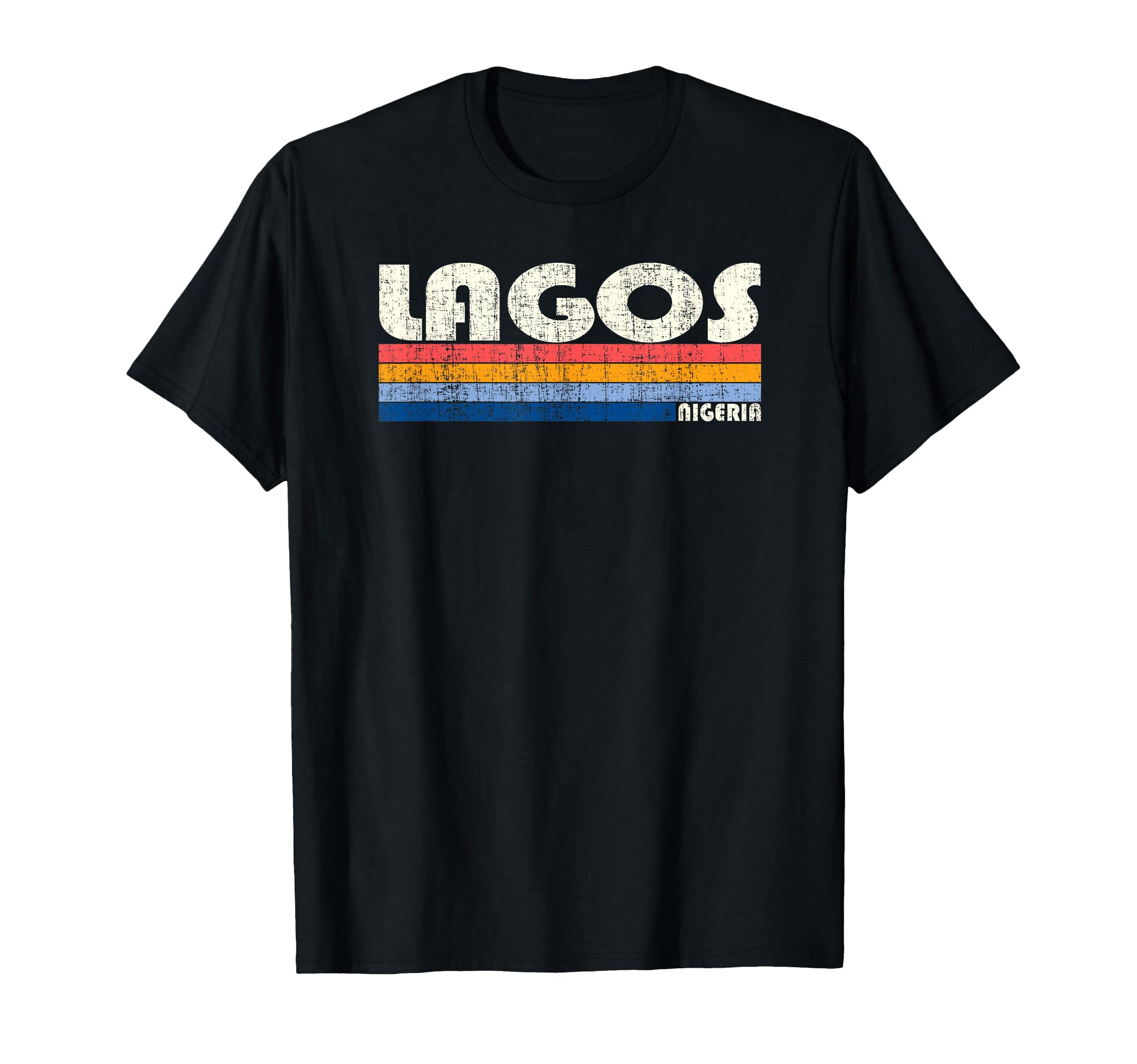 70S 80S Lagos Nigeria T-Shirt - Fun Novelty Design for Adults - T-Shirt, Sweatshirt, Hoodie