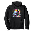 Sunset Vaporwave Aesthetic Dog Hoodie - Minimalist Print Unisex - T-Shirt, Sweatshirt, Hoodie