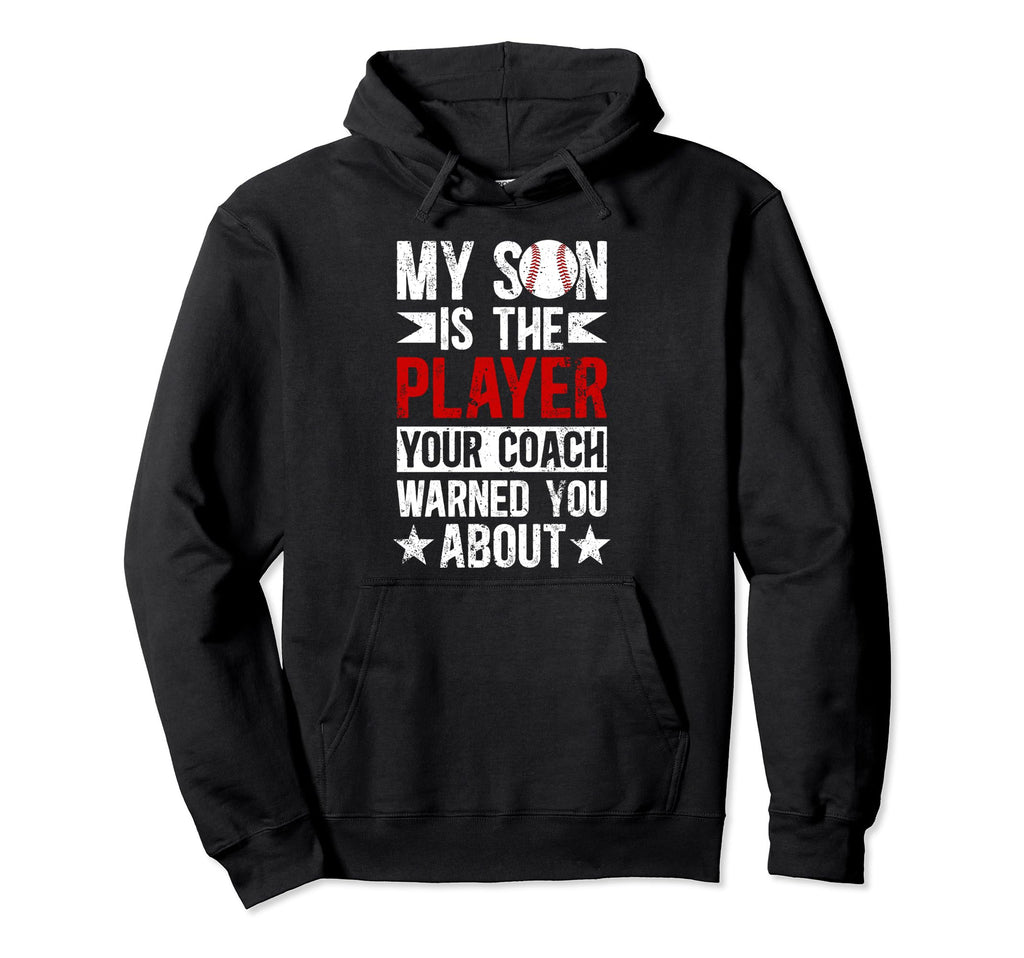 My Son Baseball Dad Baseball Player Hoodie - Fun Novelty Design for Adults - T-Shirt, Sweatshirt, Hoodie