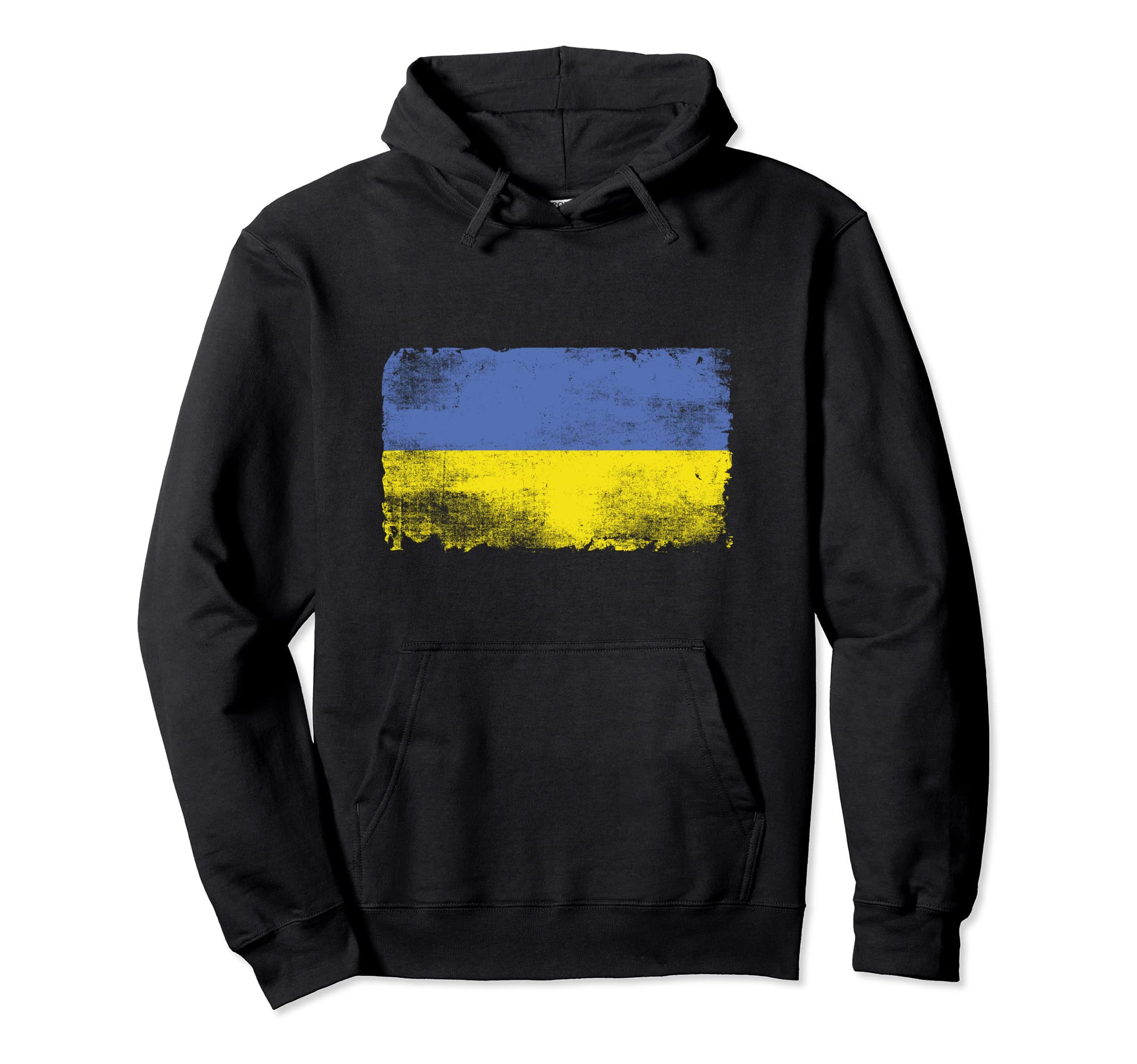 Distressed Ukraine Flag Hoodie - Streetwear Style Unisex - T-Shirt, Sweatshirt, Hoodie