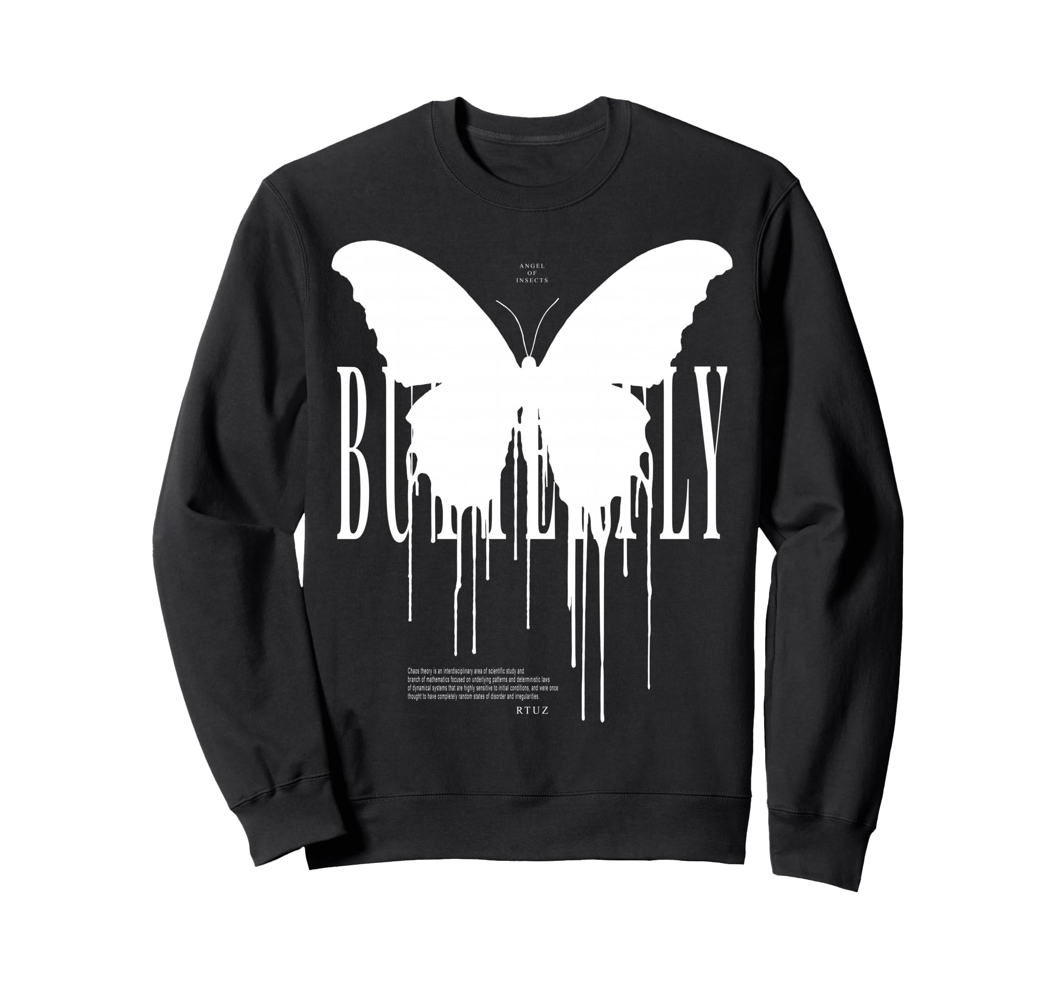 Y2K Streetwear Butterfly Sweatshirt - Custom Art Print Men Women - T-Shirt, Sweatshirt, Hoodie