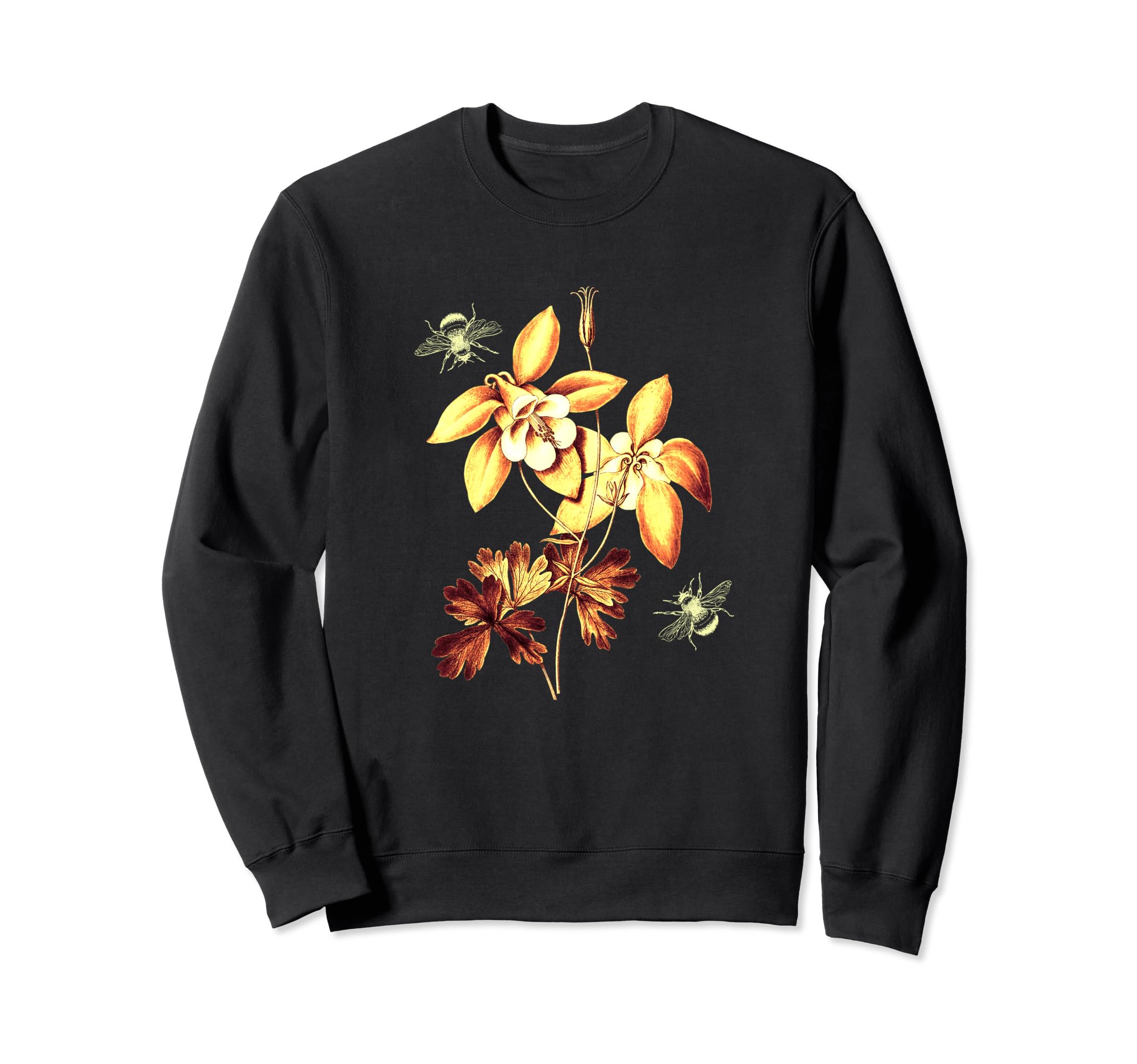 Botanical Garden Yellow Flower Bee Sweatshirt - Streetwear Style Men Women - T-Shirt, Sweatshirt, Hoodie