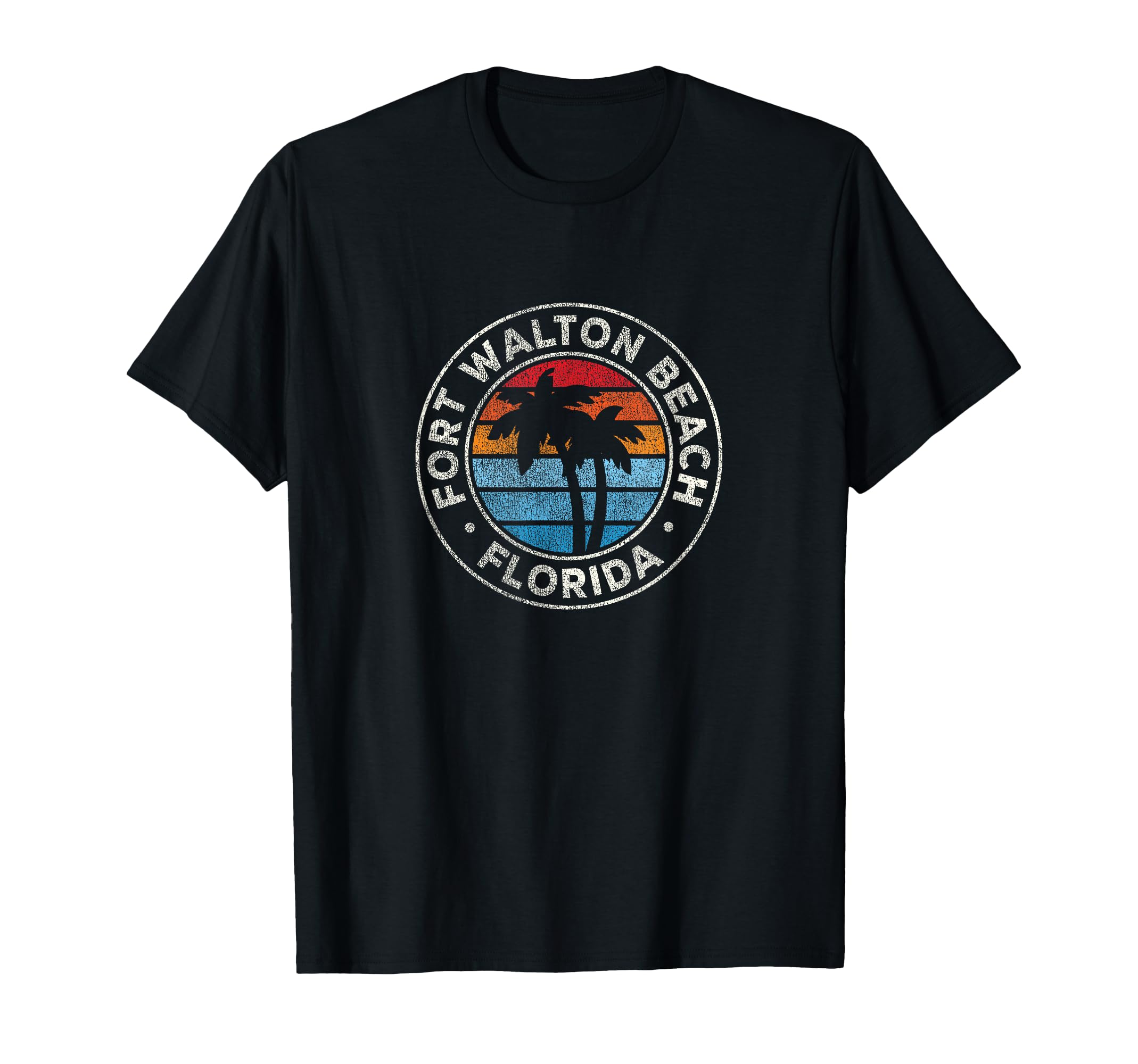 Fort Walton Beach Florida Fl 70S T-Shirt - Novelty Apparel for Adults - T-Shirt, Sweatshirt, Hoodie