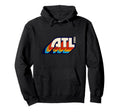 Atlanta Georgia Atl 1970S 1980S Typography Hoodie - Minimalist Print Unisex - T-Shirt, Sweatshirt, Hoodie