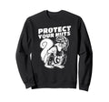 Catcher Mom Protect Your Nuts Funny Sweatshirt - Graphic Print for Adults - T-Shirt, Sweatshirt, Hoodie