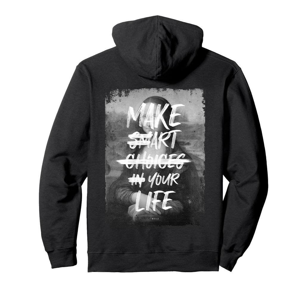 Mona Lisa Art Y2K Back Streetwear Hoodie - Casual Everyday Wear Unisex - T-Shirt, Sweatshirt, Hoodie