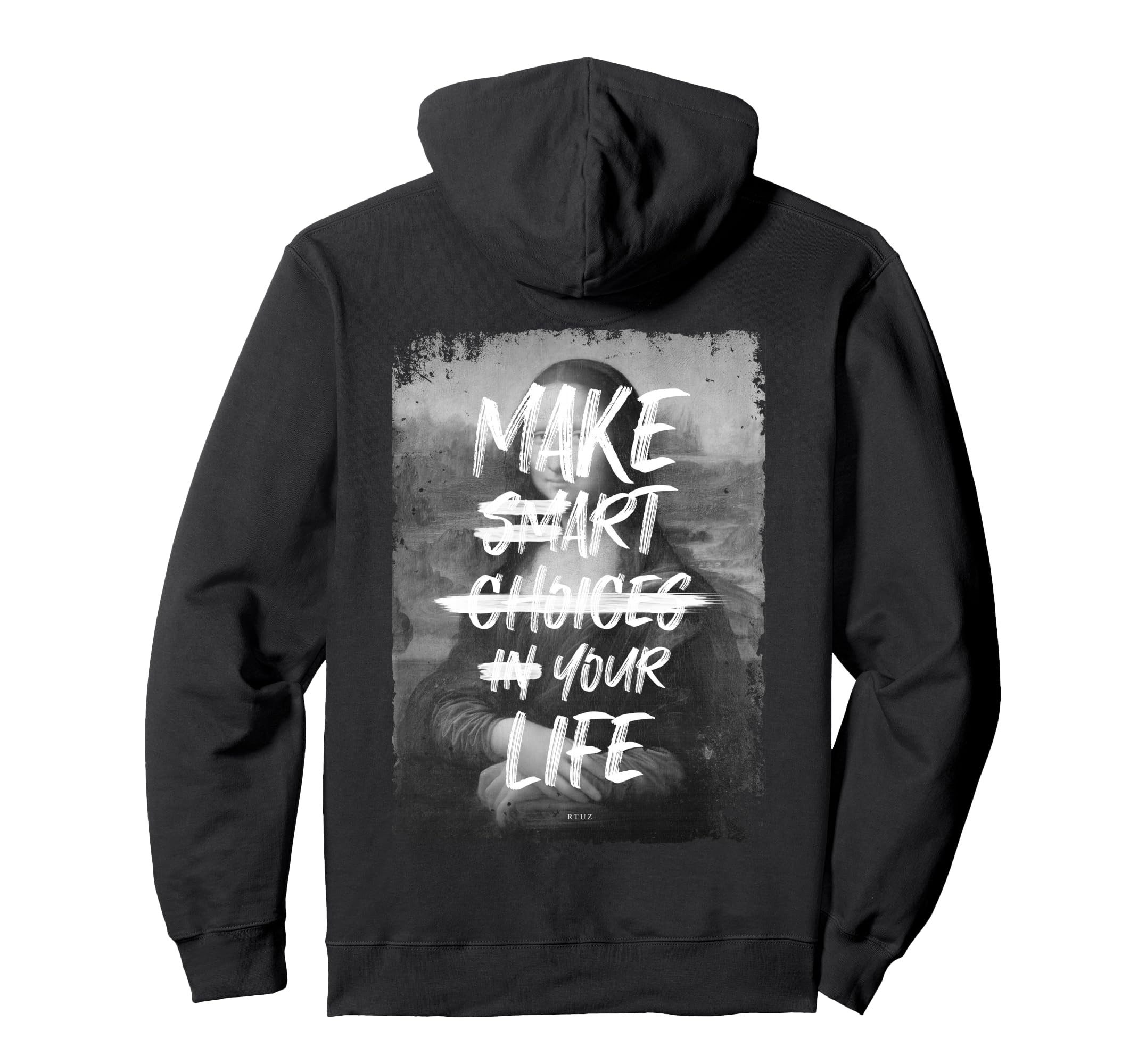 Mona Lisa Art Y2K Back Streetwear Hoodie - Casual Everyday Wear Unisex - T-Shirt, Sweatshirt, Hoodie