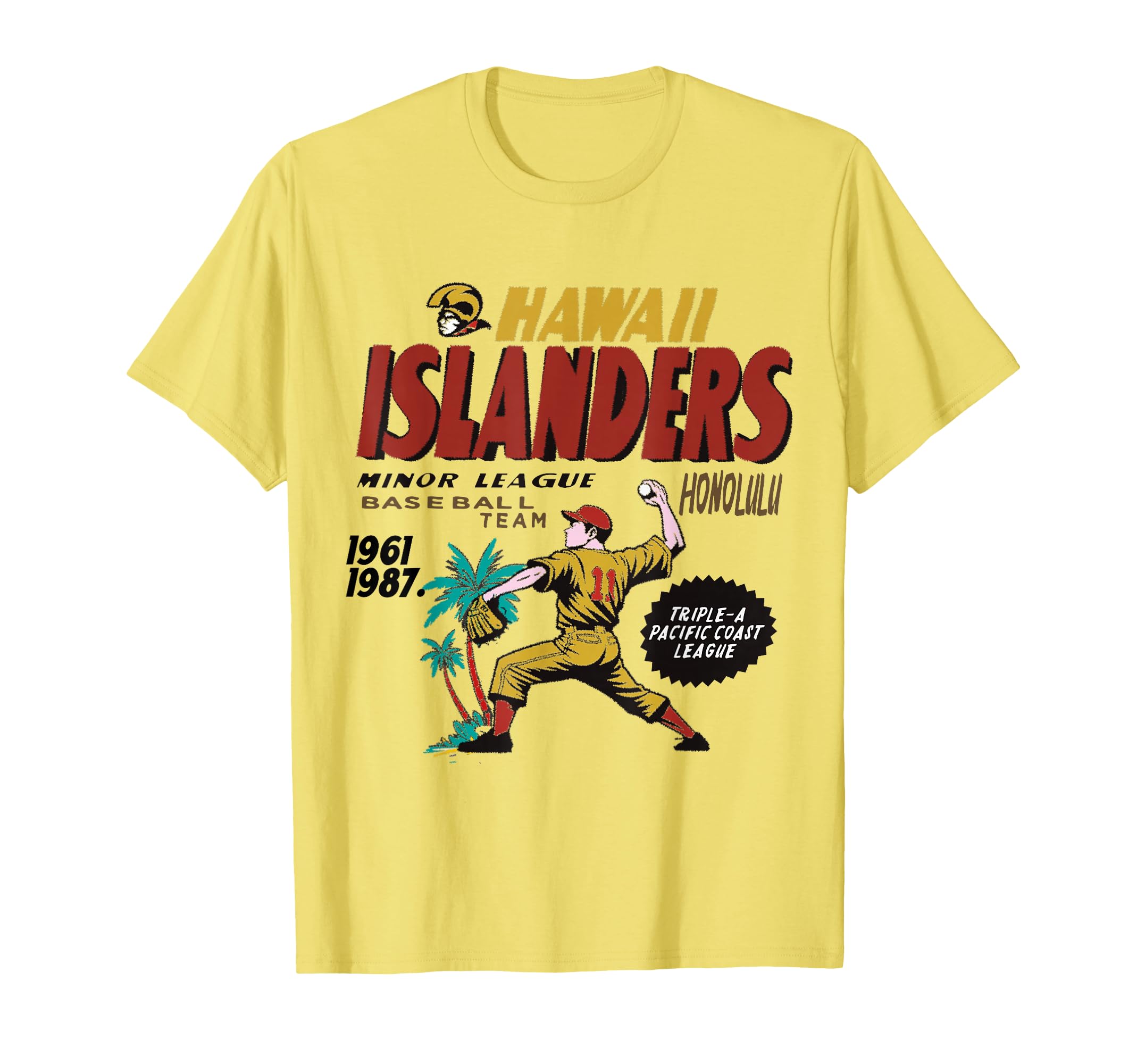 Hawaii Islanders Baseball Team 1961 T-Shirt - Fun Novelty Design for Adults - T-Shirt, Sweatshirt, Hoodie
