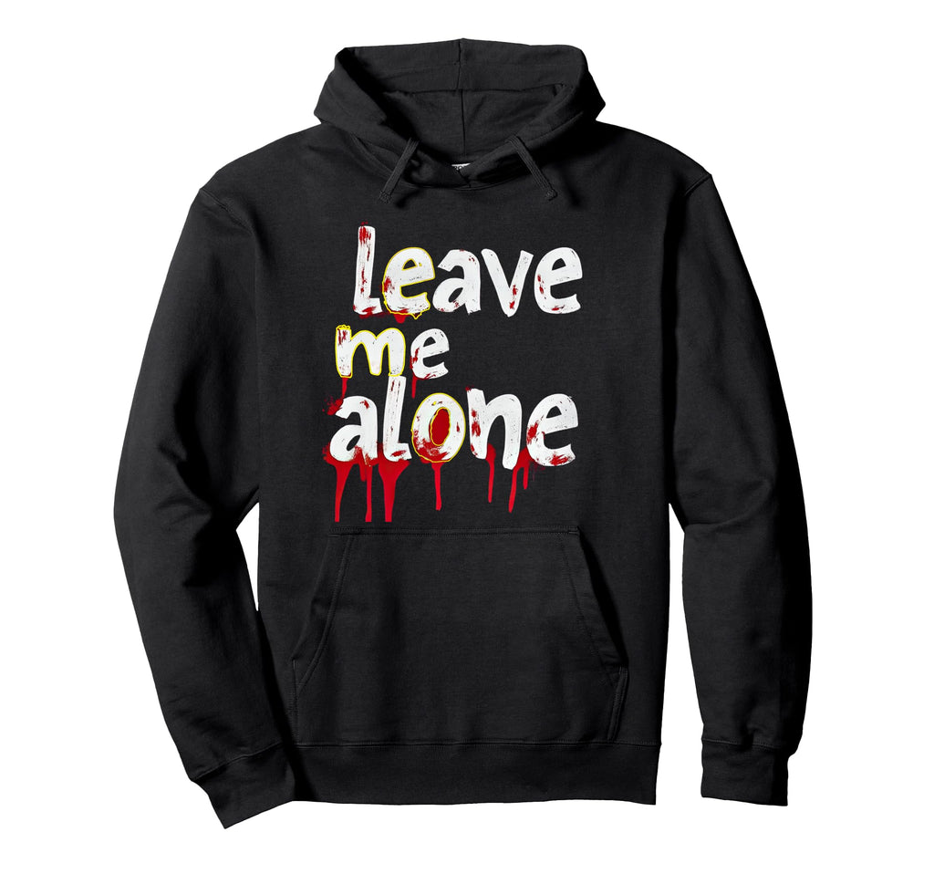 Leave Me Alone Y2K Emo Aesthetic Gothic Hoodie - Custom Art Print Unisex - T-Shirt, Sweatshirt, Hoodie