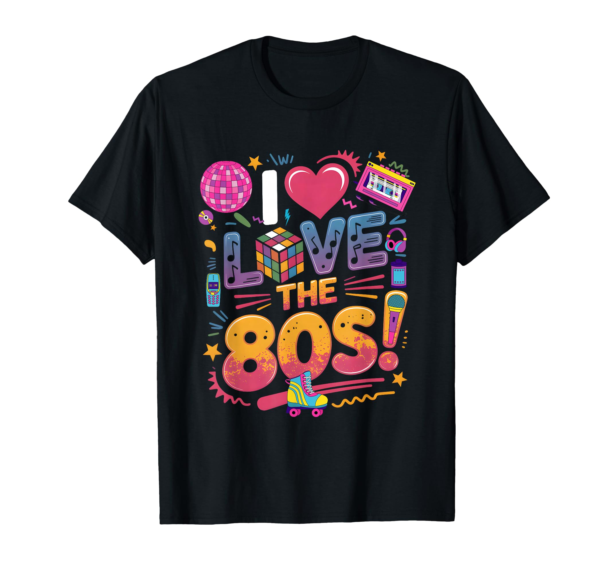 80S Disco Ball Cube Cassette Tape T-Shirt - Fun Novelty Design Unisex - T-Shirt, Sweatshirt, Hoodie