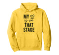 My Heart Is That Stage Funny Dance Mom Hoodie - Trendy Graphic Unisex - T-Shirt, Sweatshirt, Hoodie