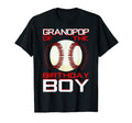 Grandpop Birthday Baseball Theme T-Shirt - Casual Everyday Wear Unisex - T-Shirt, Sweatshirt, Hoodie