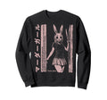 Anime Horror Bunny Aesthetic Sweatshirt - Fun Novelty Design Men Women - T-Shirt, Sweatshirt, Hoodie