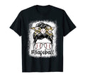 Leopard Messy Bun Mom Mothers Day T-Shirt - Fun Novelty Design Men Women - T-Shirt, Sweatshirt, Hoodie