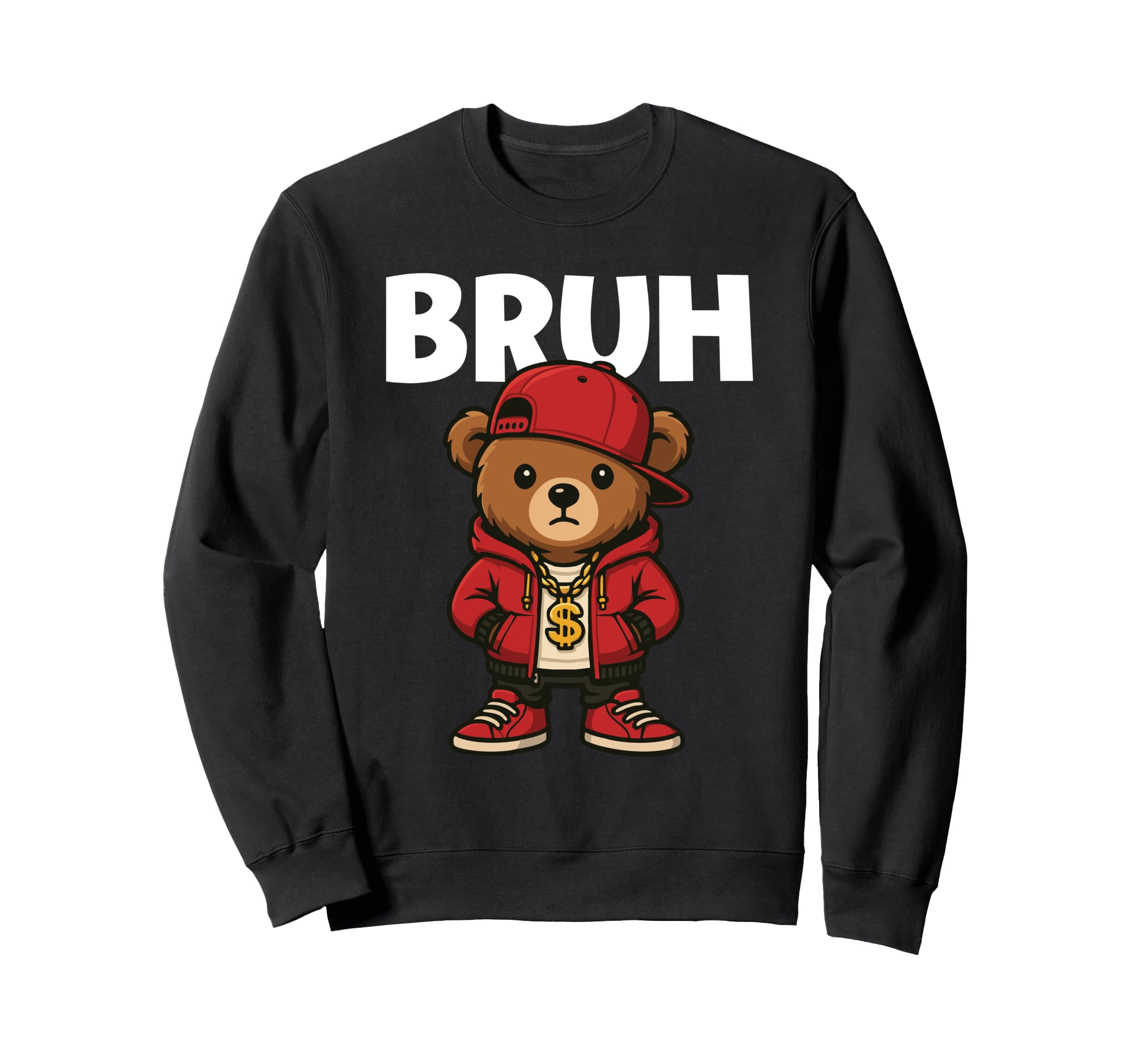 Bruh 80S 90S Old School Hip Hop Sweatshirt - Streetwear Style Unisex - T-Shirt, Sweatshirt, Hoodie