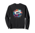 Water Color Cassette Tape Music Sweatshirt - Minimalist Print for Adults - T-Shirt, Sweatshirt, Hoodie