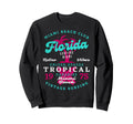 Miami Beach Club Surfing Florida Sweatshirt - Trendy Graphic Unisex - T-Shirt, Sweatshirt, Hoodie