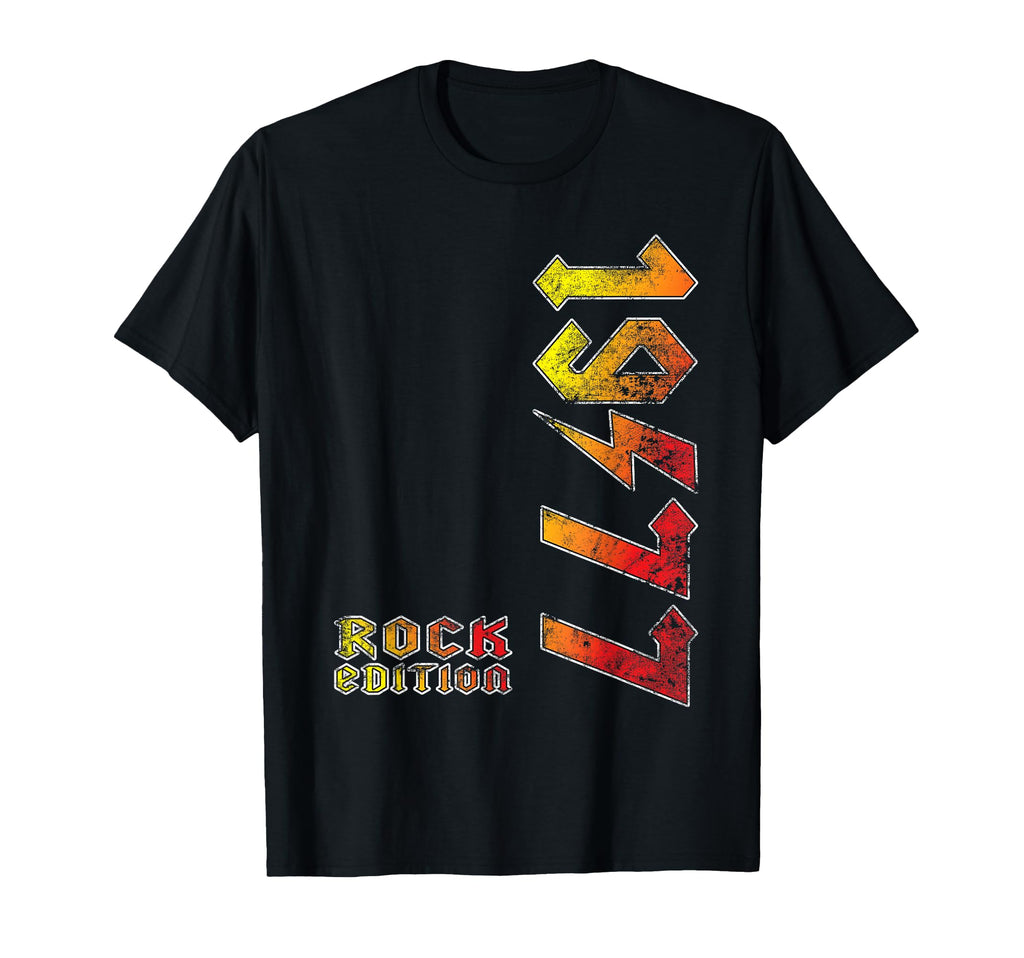 1977 Rock Music Lovers Gift T-Shirt - Minimalist Print Unisex - T-Shirt, Sweatshirt, Hoodie
