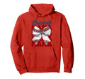Baseball Mama Bow Baseball Mom Mothers Hoodie - Trendy Graphic for Adults - T-Shirt, Sweatshirt, Hoodie