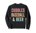 Funny Baseball Cuddles Baseball Sweatshirt - Minimalist Print Men Women - T-Shirt, Sweatshirt, Hoodie