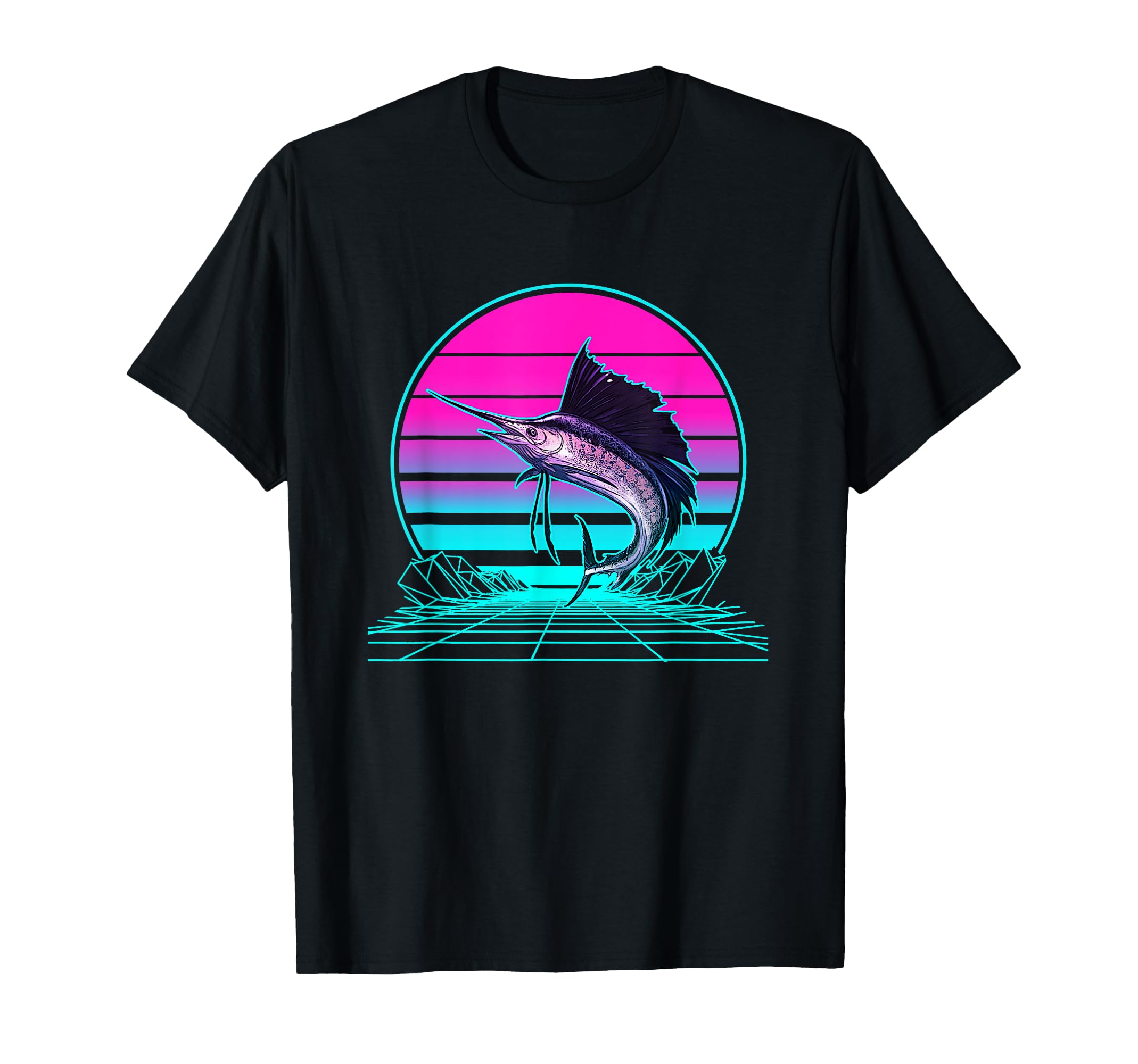 Sunset Marlin T-Shirt - Fun Novelty Design for Adults - T-Shirt, Sweatshirt, Hoodie