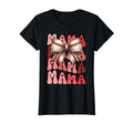 Groovy Mama Baseball Coquette Stitch Bow T-Shirt - Unique Graphic Unisex - T-Shirt, Sweatshirt, Hoodie