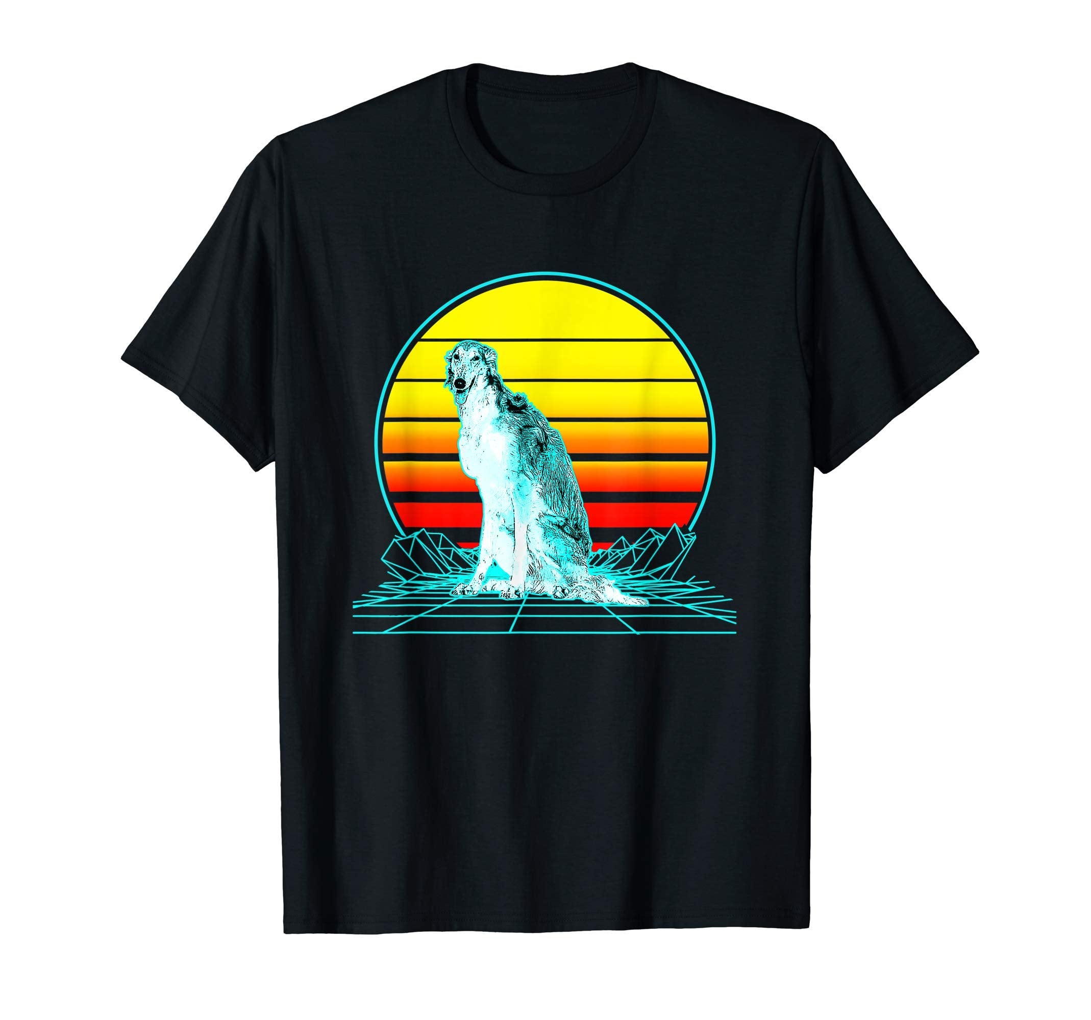 Sunset Borzoi T-Shirt - Trendy Graphic for Adults - T-Shirt, Sweatshirt, Hoodie