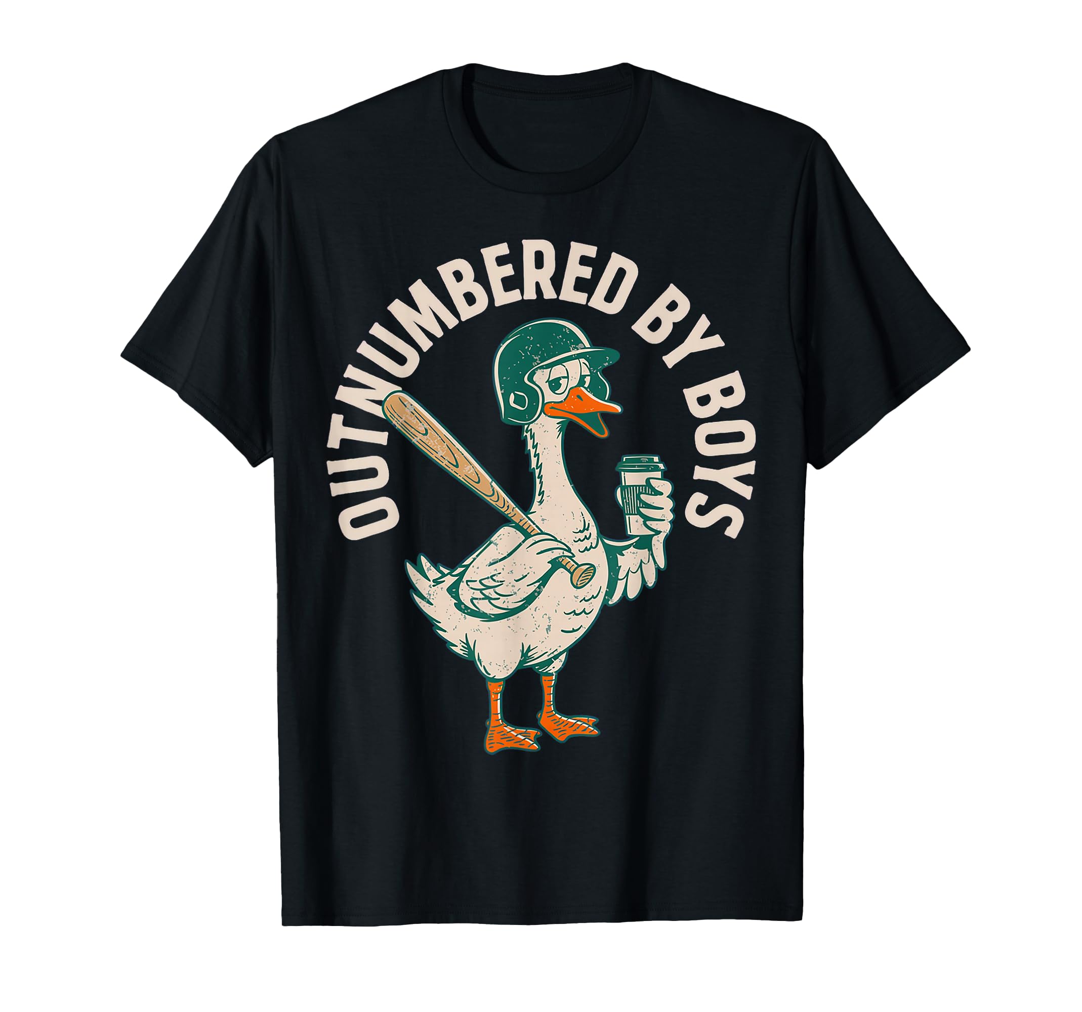 Outnumbered Goose Baseball Funny Mom T-Shirt - Casual Everyday Wear Unisex - T-Shirt, Sweatshirt, Hoodie