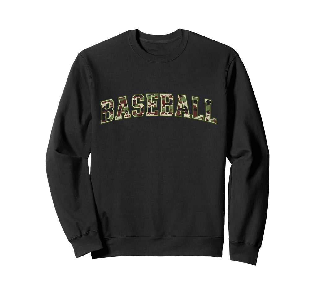 Camo Baseball Camourflage Varsity Sweatshirt - Custom Art Print Men Women - T-Shirt, Sweatshirt, Hoodie