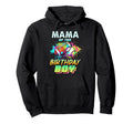 Mama Birthday Baseball Football Colorful Hoodie - Trendy Graphic Unisex - T-Shirt, Sweatshirt, Hoodie