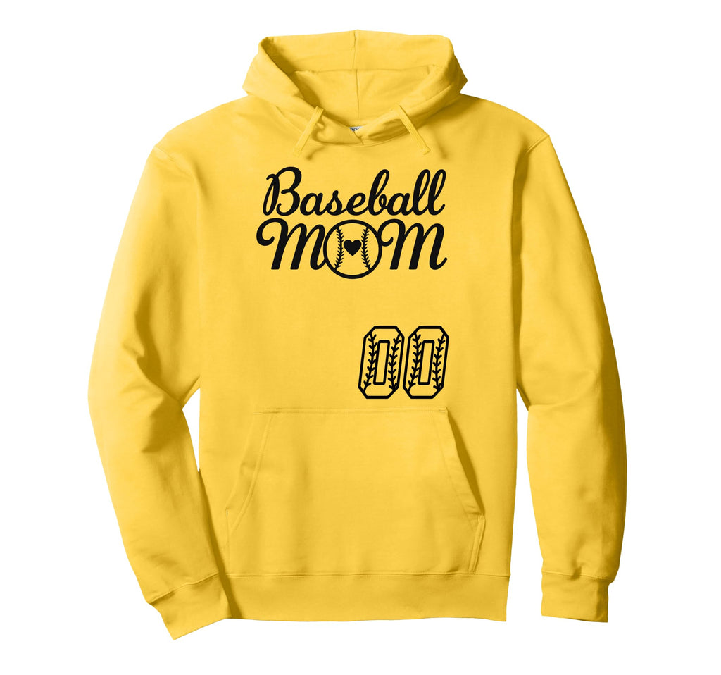 Baseball Mom Jersey 00 Baseball Hoodie - Casual Everyday Wear Unisex - T-Shirt, Sweatshirt, Hoodie