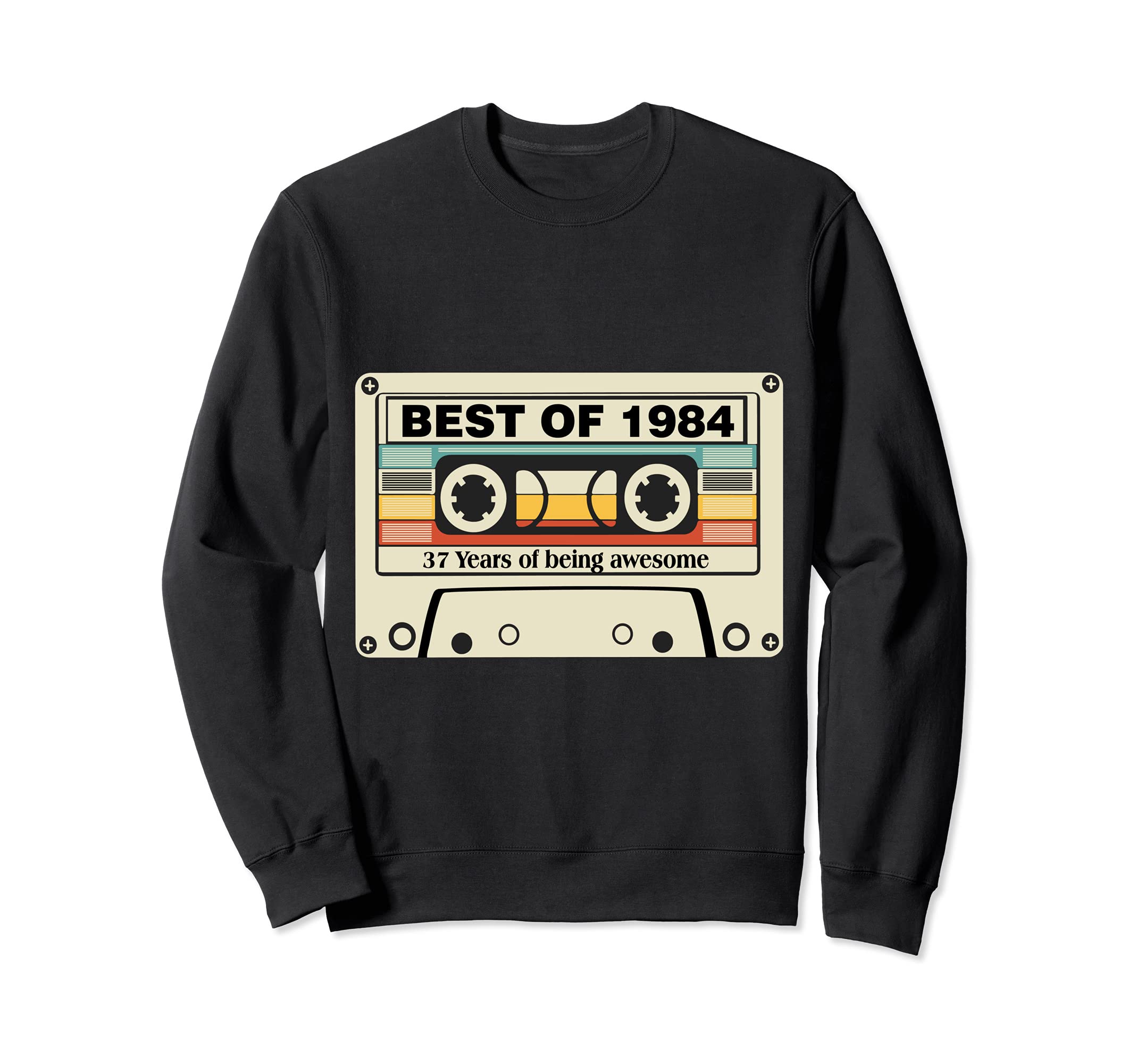 Best 1984 37Th Birthday Cassette Sweatshirt - Minimalist Print for Adults - T-Shirt, Sweatshirt, Hoodie