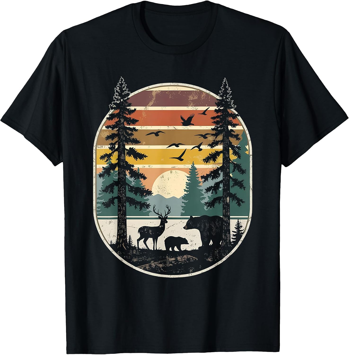 Wald Bäume Natur Berge Naturliebhaber - Adult & Kids T-Shirts, Sweatshirts & Hoodies apparel design preview 1