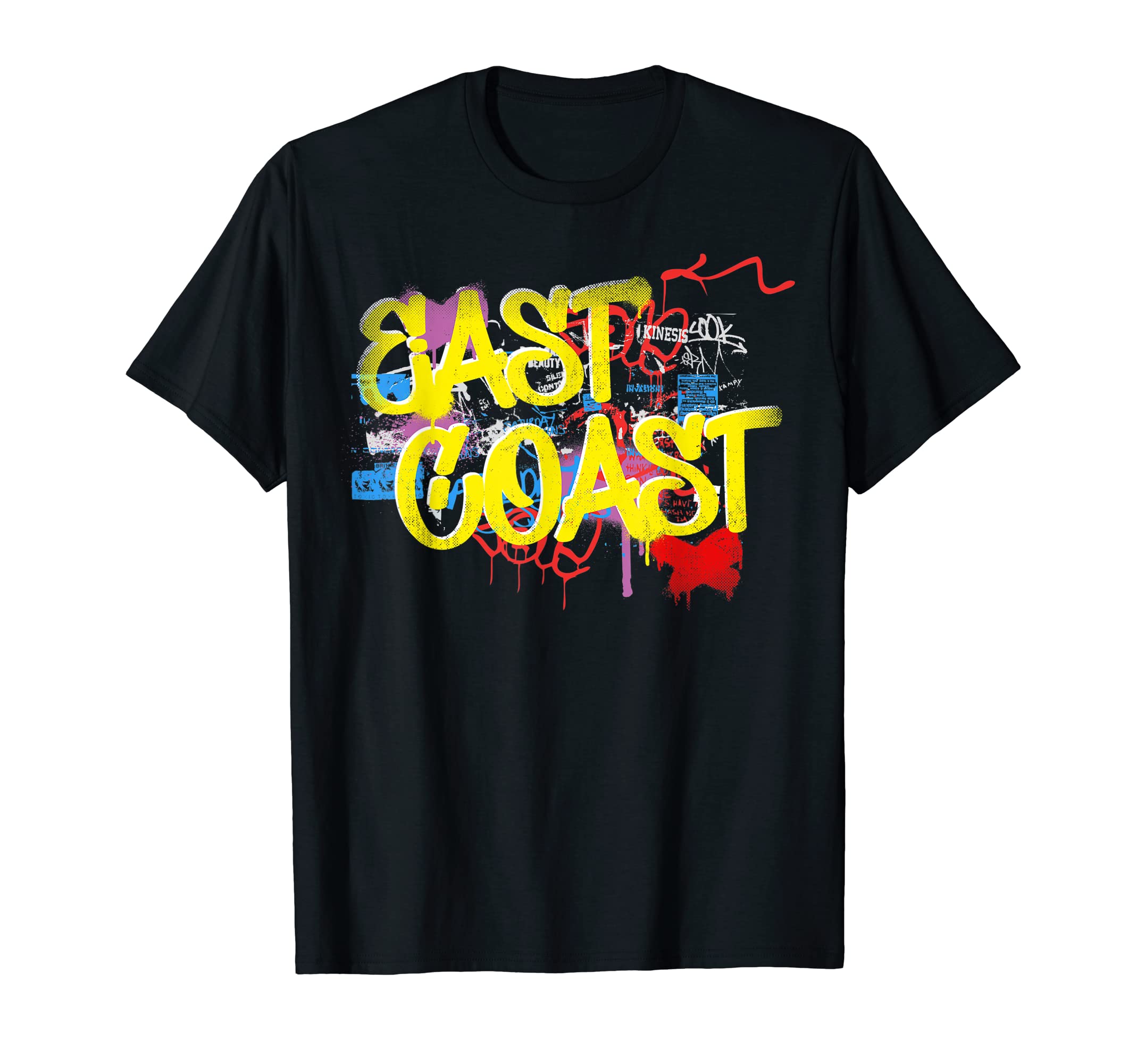 Fresh East Coast 80S 90S Hip Hop Rap T-Shirt - Trendy Graphic for Adults - T-Shirt, Sweatshirt, Hoodie