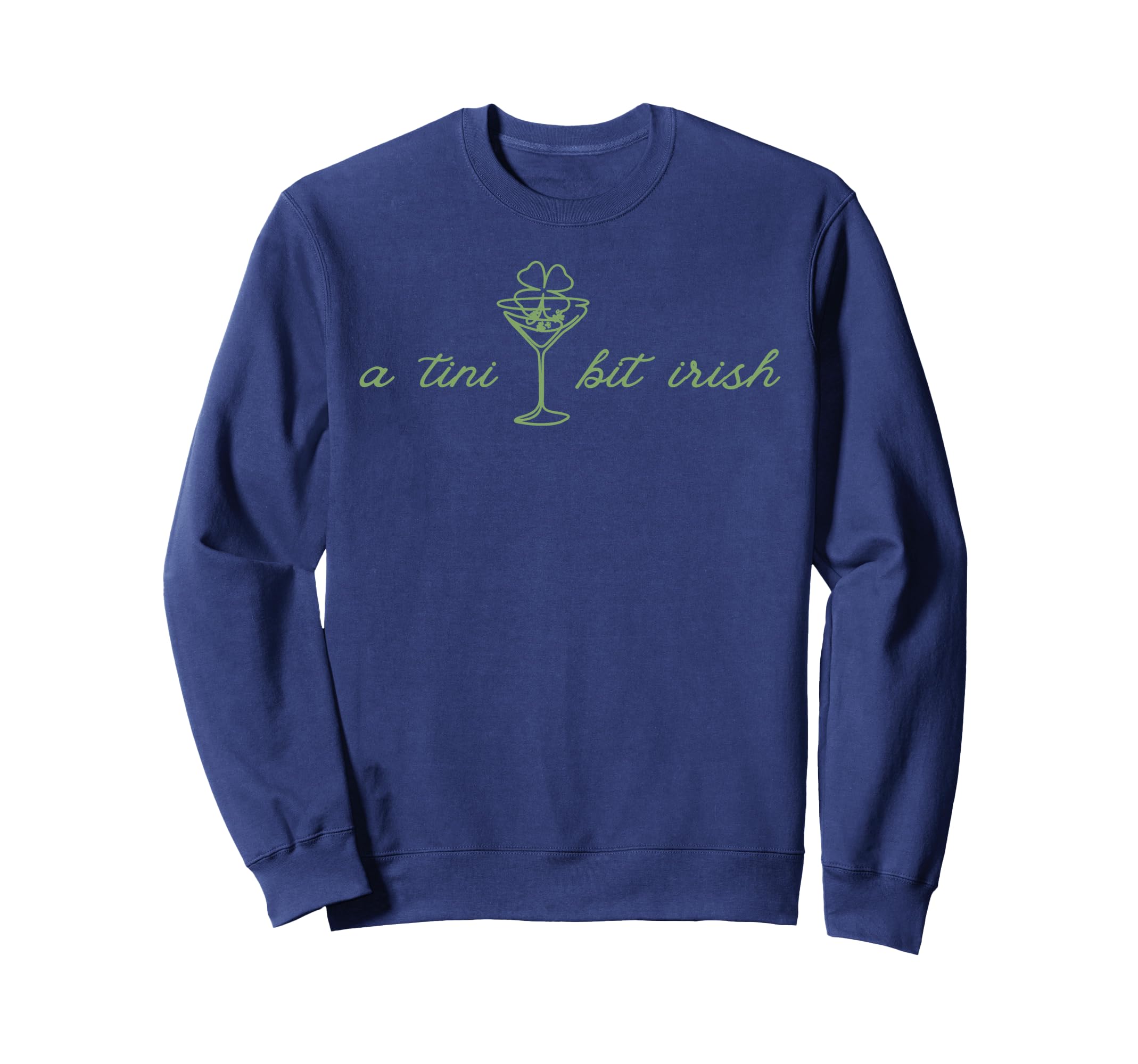 Tini Bit Irish Y2K Shamrock Lucky Sweatshirt - Custom Art Print for Adults - T-Shirt, Sweatshirt, Hoodie