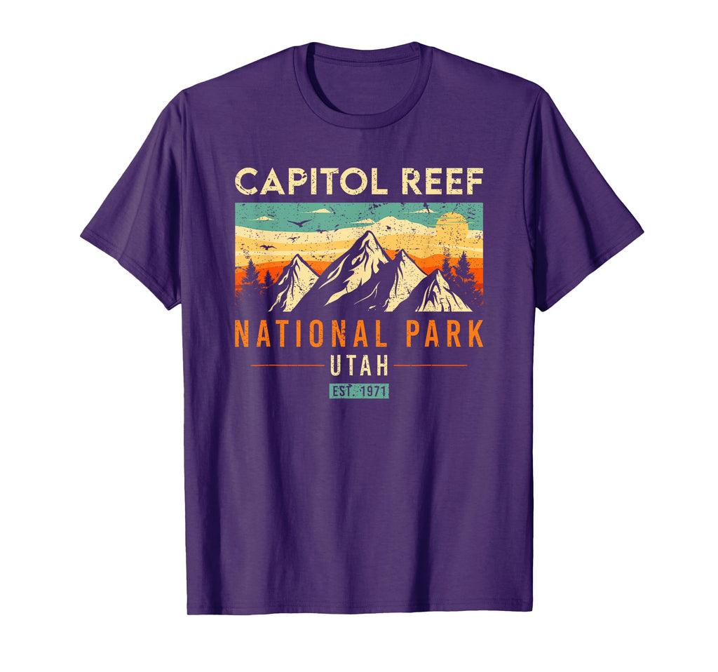 Capitol Reef Est 1971 Utah National T-Shirt - Unique Graphic for Adults - T-Shirt, Sweatshirt, Hoodie