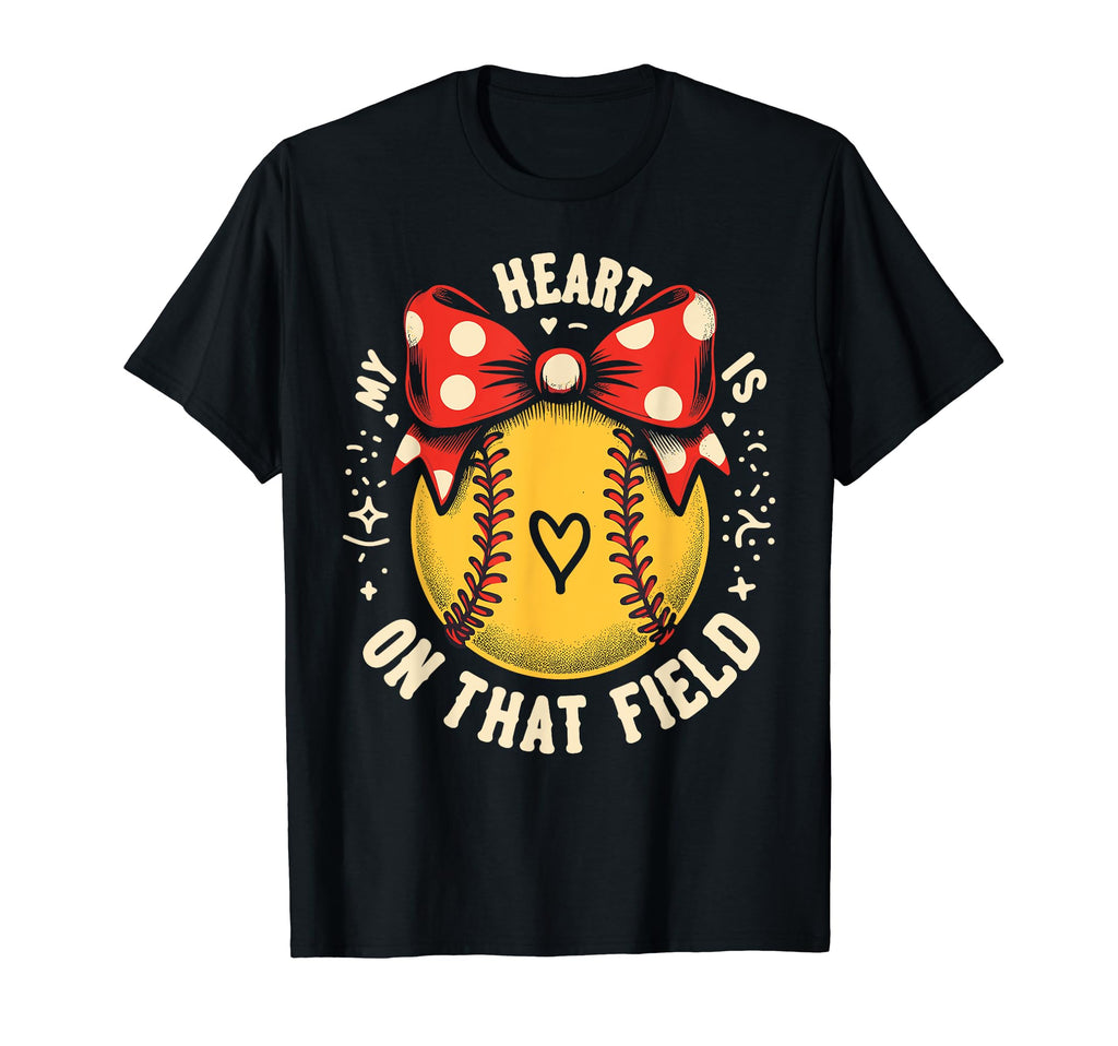 My Heart Is That Field Baseball T-Shirt - Graphic Print for Adults - T-Shirt, Sweatshirt, Hoodie