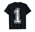Sports Jersey Grunge Number 1 Team T-Shirt - Aesthetic Graphic Men Women - T-Shirt, Sweatshirt, Hoodie