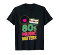80S Music Matters Disco Distressed T-Shirt - Graphic Print for Adults - T-Shirt, Sweatshirt, Hoodie