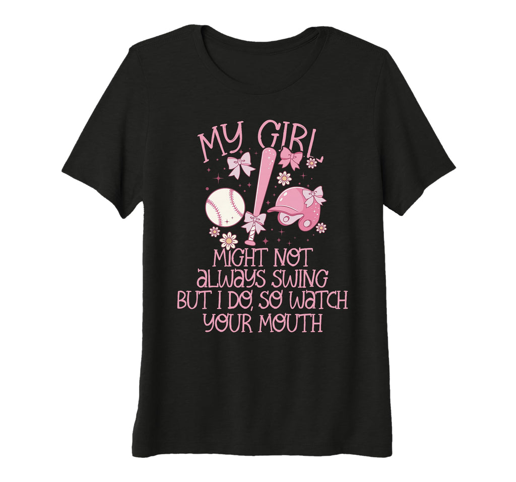 Womens Baseball Outfit Moms My Might T-Shirt - Aesthetic Graphic Men Women - T-Shirt, Sweatshirt, Hoodie